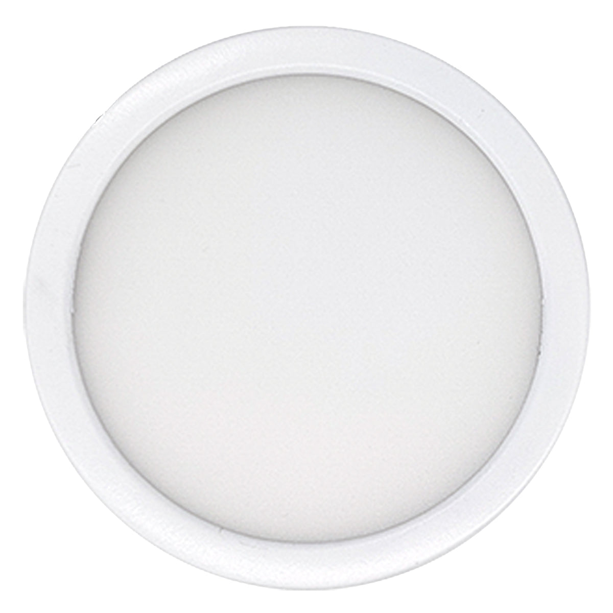 5" Round 10.3-Watt 3000K LED Flush Mount Light, 850 Lumens, White Finish