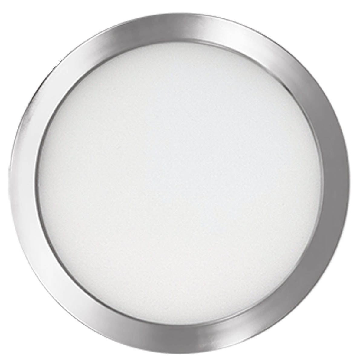 5" Round 10.3-Watt 3000K LED Flush Mount Light, 850 Lumens, Nickel Finish
