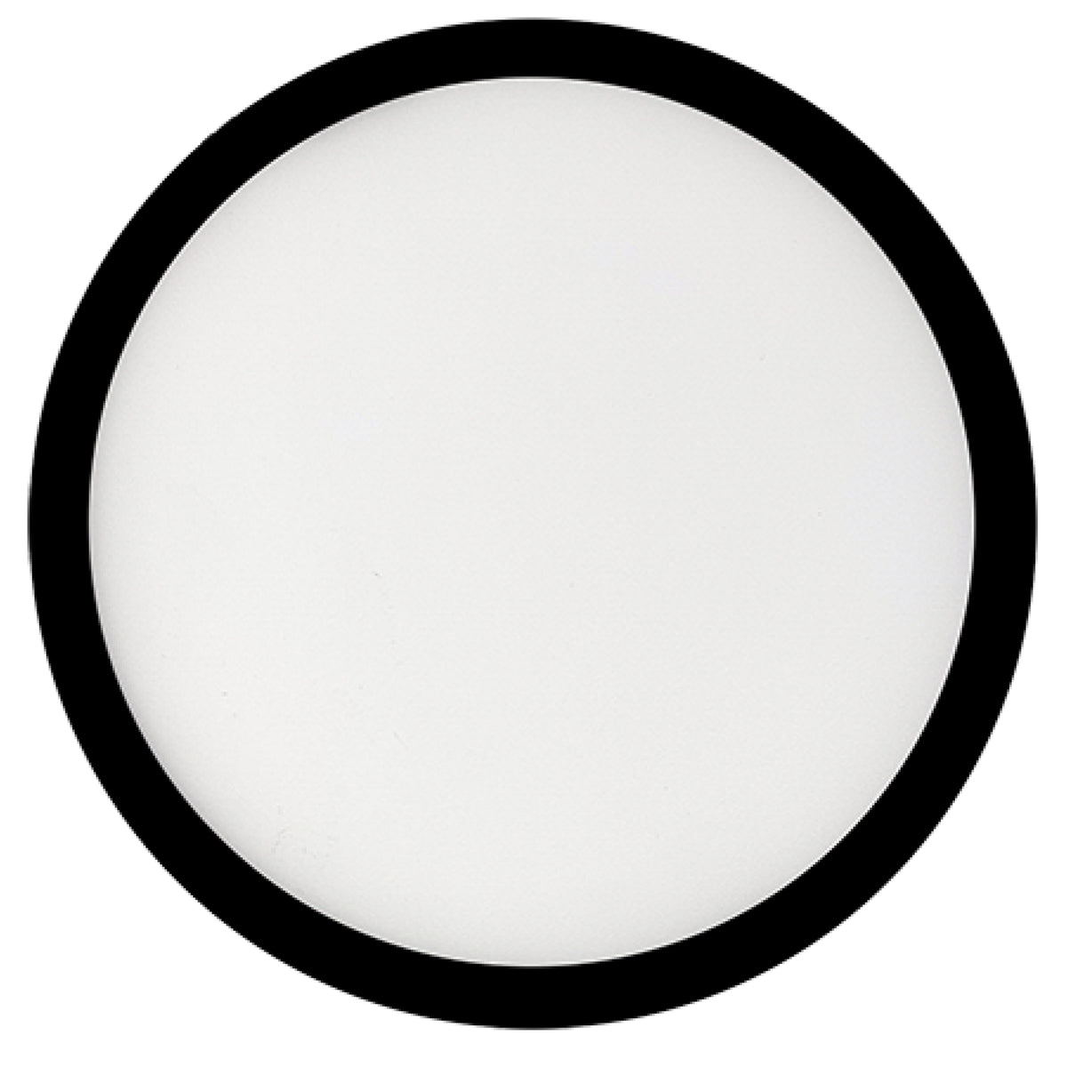 7" Round 10.3-Watt 3000K LED Flush Mount Light, 1150 Lumens, Black Finish