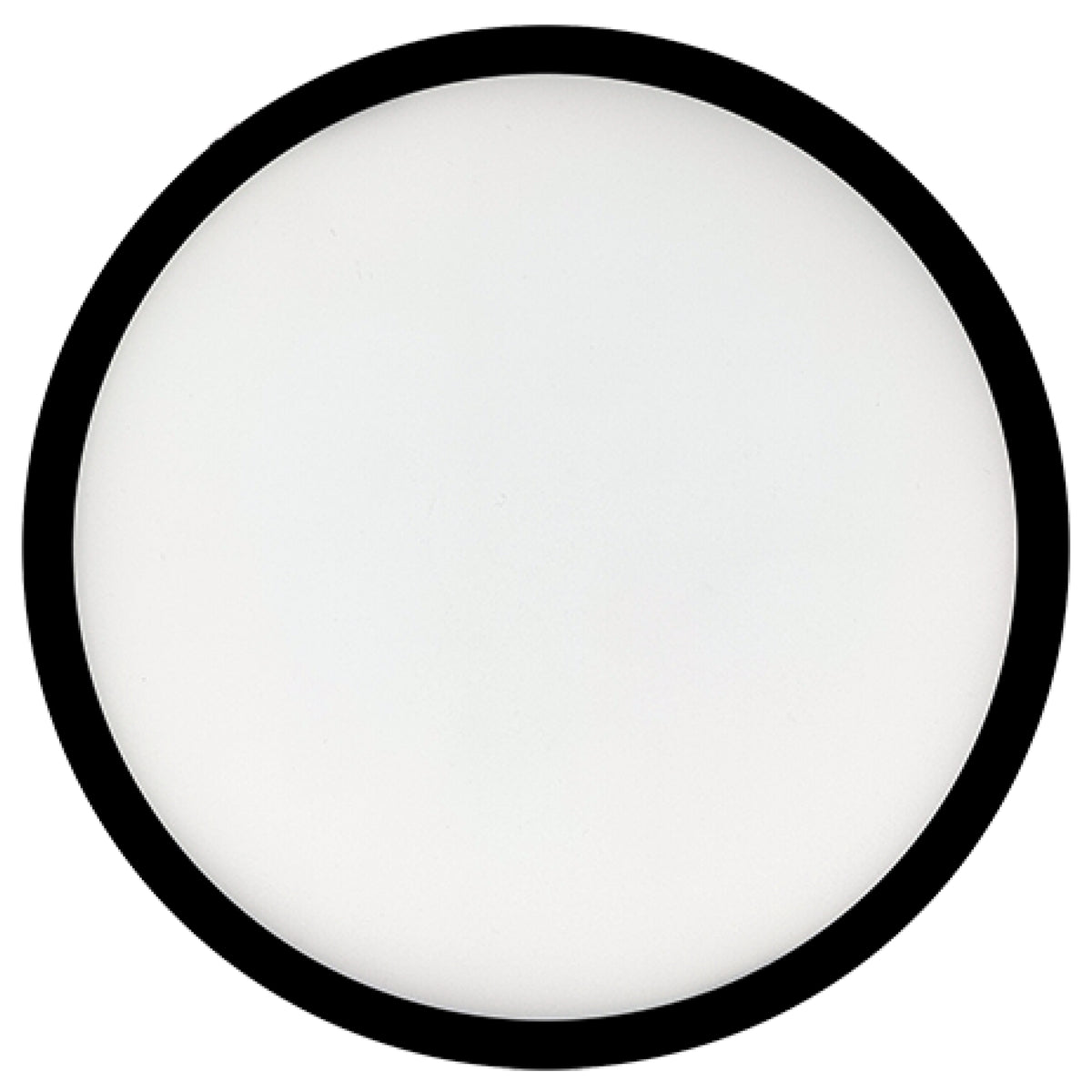 9" Round 17-Watt 3000K LED Flush Mount Light, 1400 Lumens, Black Finish