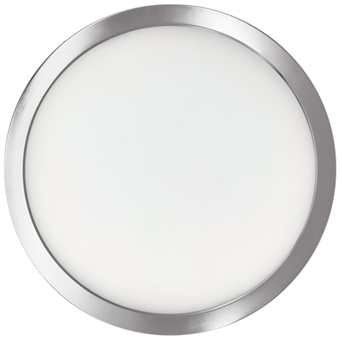 9" Round 17-Watt 3000K LED Flush Mount Light, 1400 Lumens, Nickel Finish