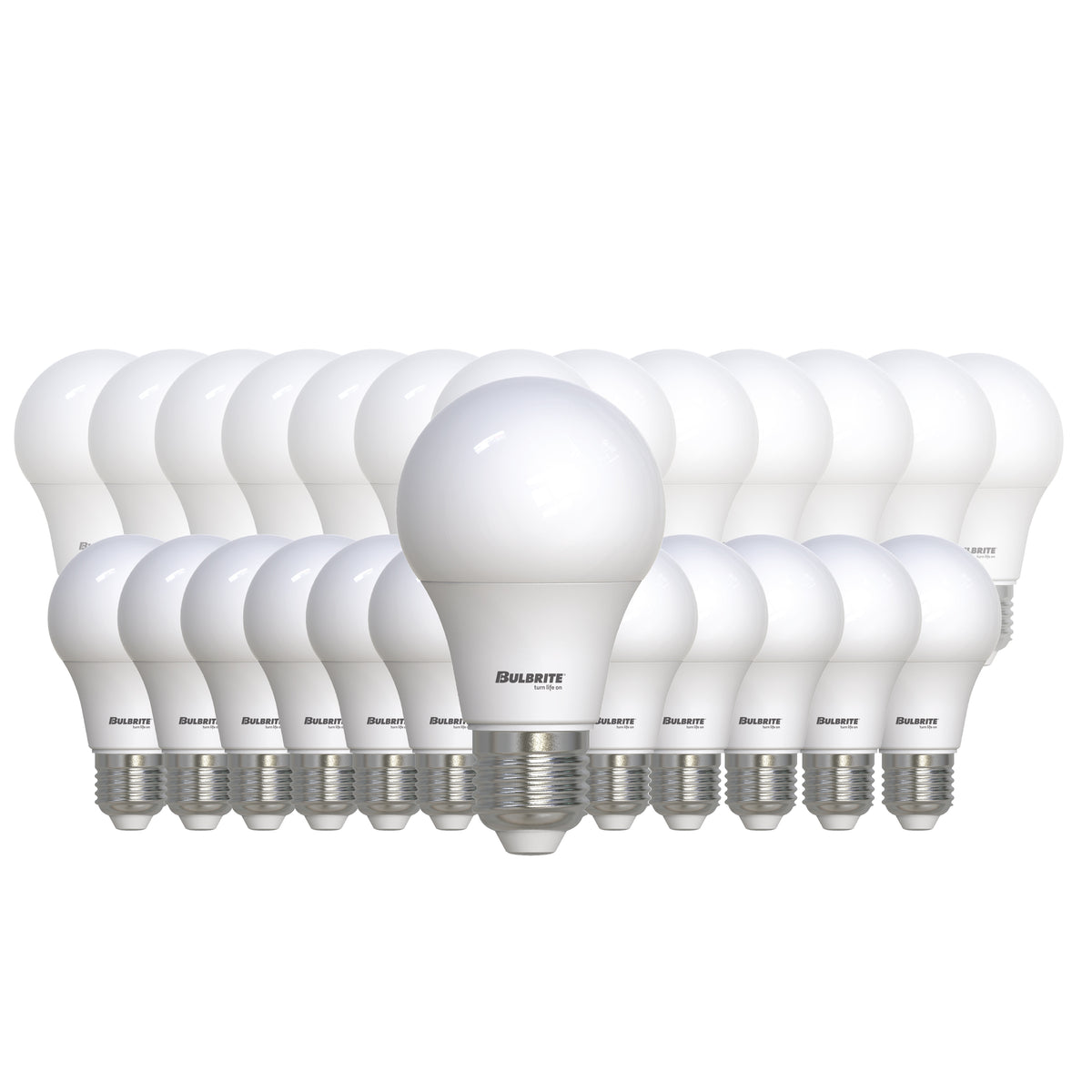 LED Filament Pack of 25, 9 Watt Dimmable A19 Light Bulb with Frost Finish and Medium Screw E26 Base - 2700K (Warm White Light) 800 lumens