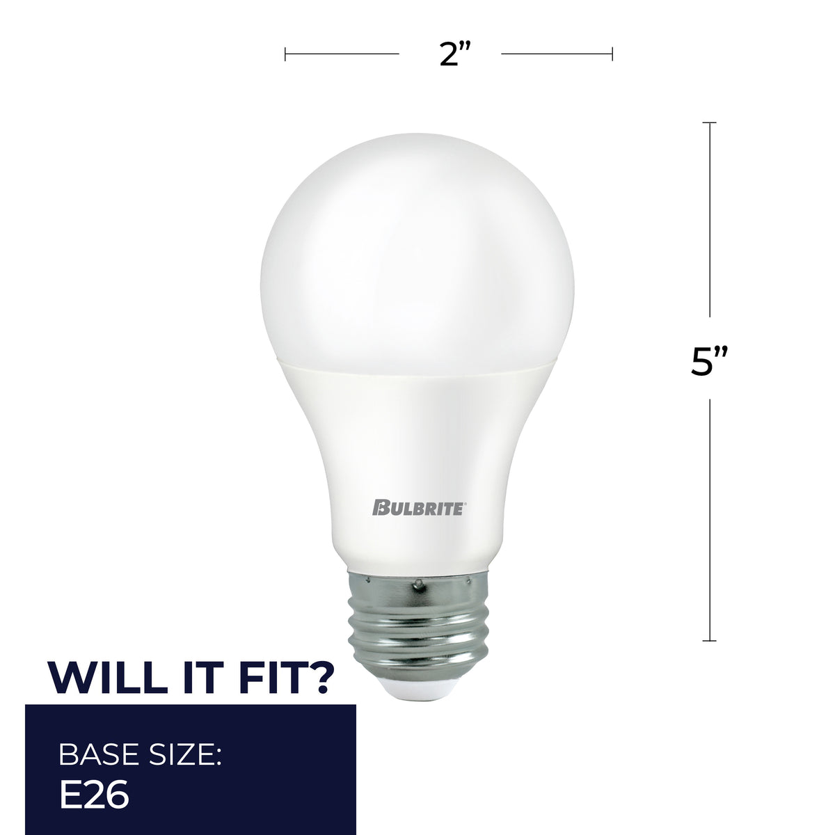 Bulbrite LED Filament 5/9/14W Non – Dimmable A21 Omni – Directional Light Bulbs with Frost Finish and E26 Medium Base – 3000K Soft White Light, 450/800/1600 Lumens, 4-Pack