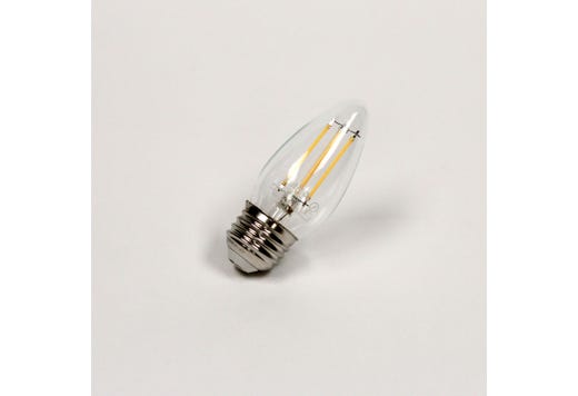 LED Bullet (B11) Filament Bulb Clear Medium (E26) 120V 500 Lumen