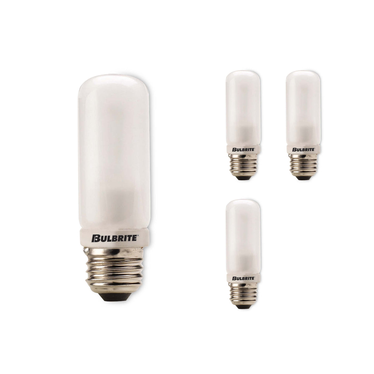 Bulbrite Pack of (4) Halogen Double Envelope T10 Medium Screw Base (E26) Light Bulbs, 250 Watt, Frost