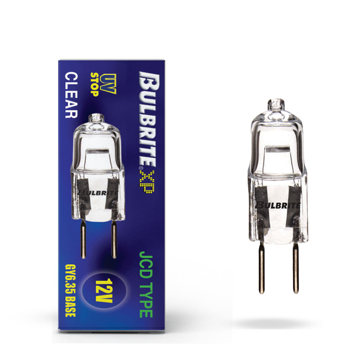 Bulbrite 20W Dimmable Clear T4 Bi – Pin (GY8) Mini Halogen Light Bulbs, 5-Pack