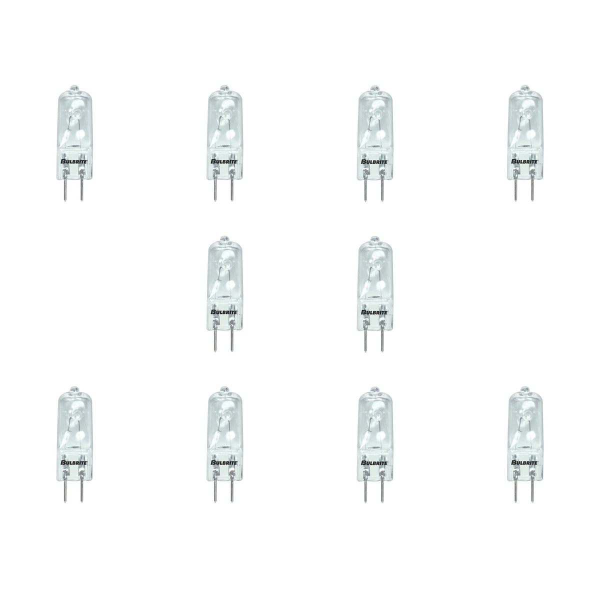 35W T4 JCD HALOGEN CLEAR G6.35-10PK