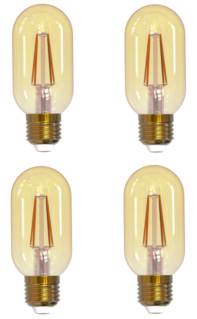 4W LED T14 2100K FILAMENT NOSTALGIC FULLY COMPATIBLE DIMMING-4PK
