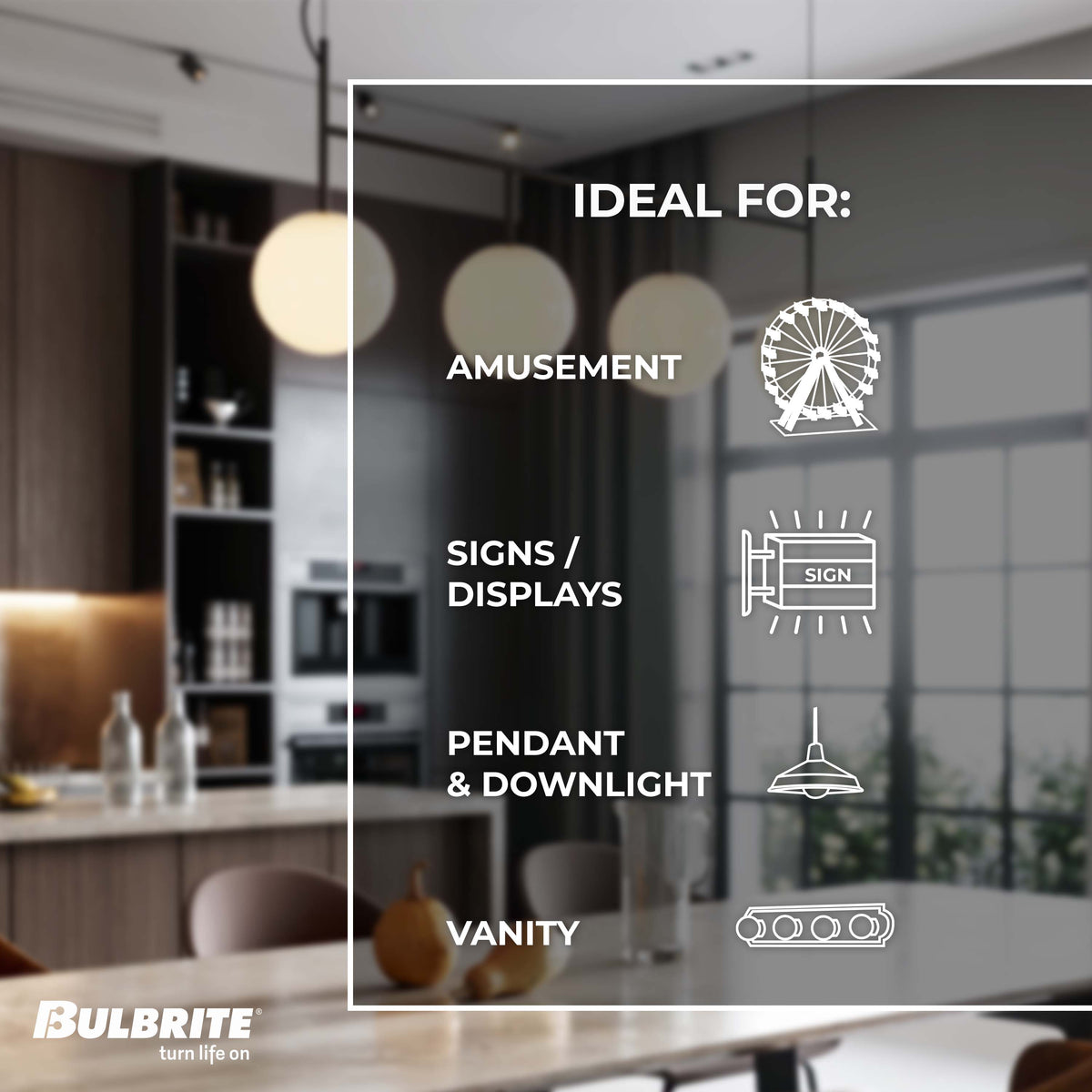 Bulbrite Incandescent 7.5W CA5 Light Bulb with a Clear Finish and E12 Candelabra Base, 2700K Warm White Light, 25-Pack