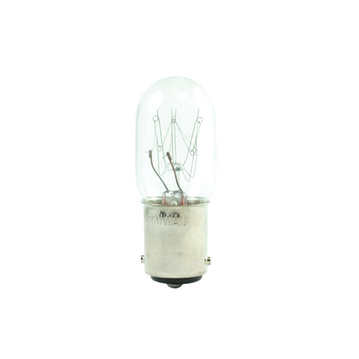15W T7 TUBULAR CLEAR BA15D 120V-25PK