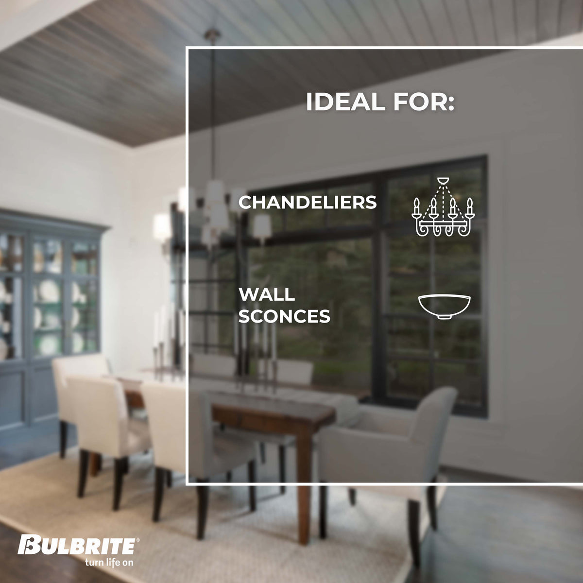 Bulbrite LED 2.5W Dimmable B11 Light Bulb with a Clear Finish and a Candelabra Screw E12 – 2700K Warm White Light 250 lumens, 6-Pack