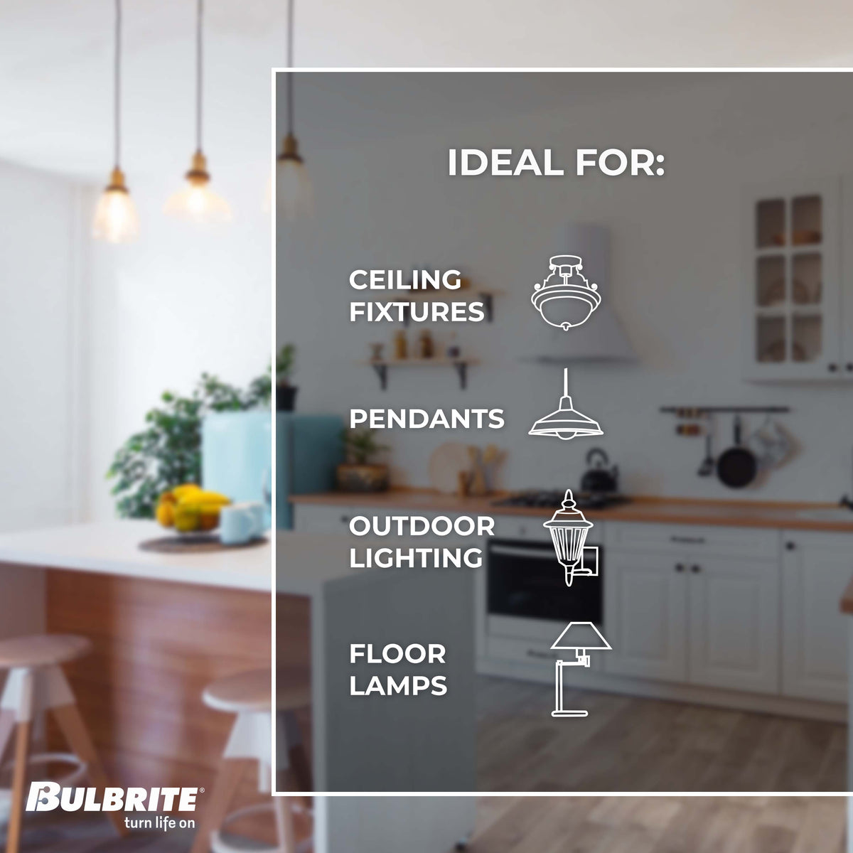 Bulbrite LED 8.5W Dimmable ST18 Light Bulb with a Clear Finish and a Medium Screw E26 – 3000K Soft White Light 850 lumens, 4-Pack