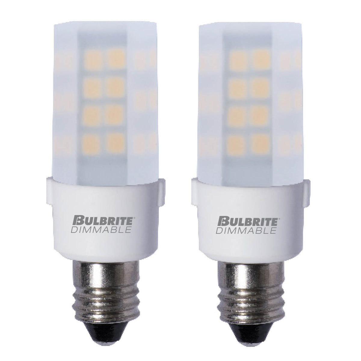 4.5W LED E12 FROST 2700K 120V DIMMABLE-2PK