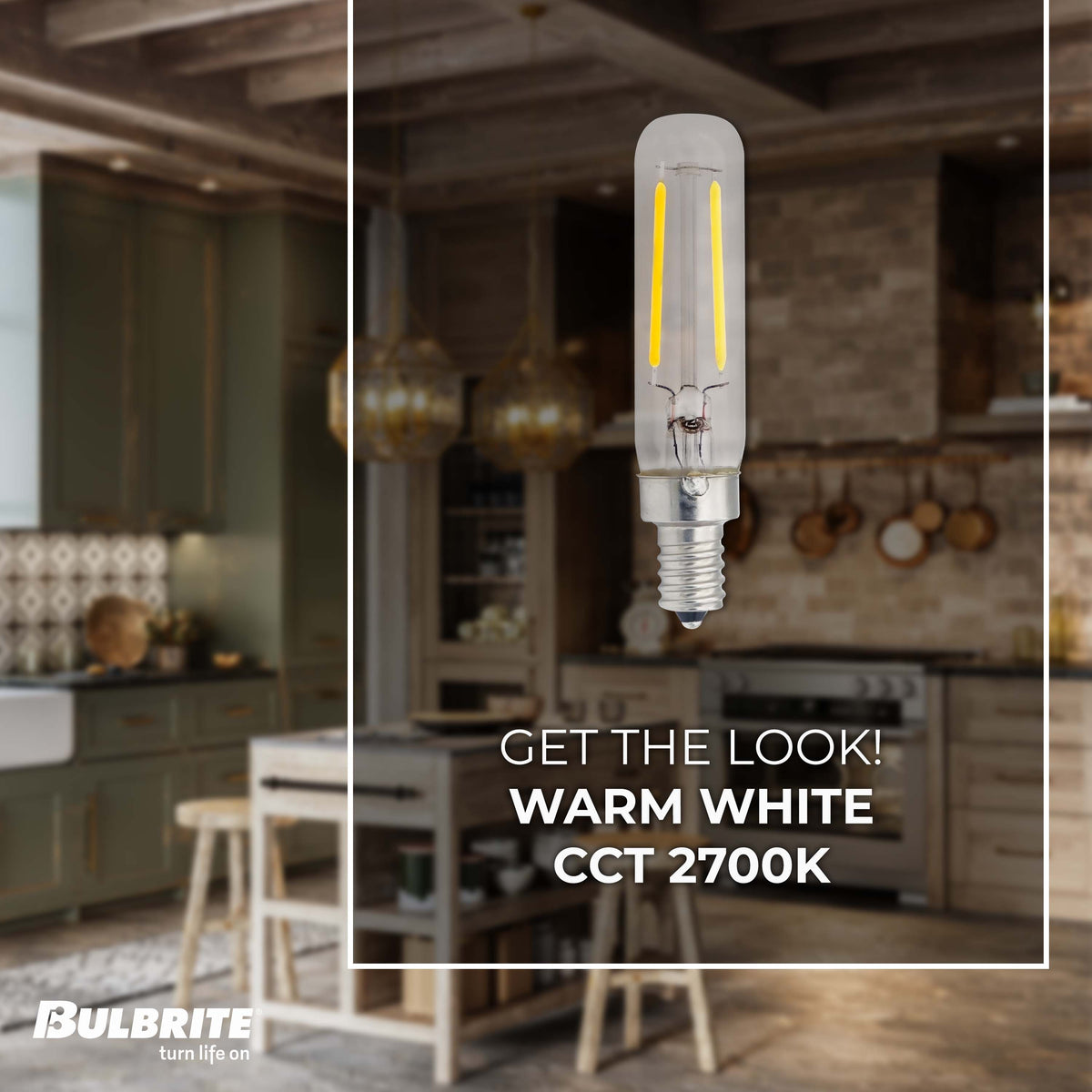 Bulbrite LED 2.5W Dimmable T6 Light Bulb with a Clear Finish and a Candelabra Screw E12 – 2700K Warm White Light 250 lumens, 6-Pack