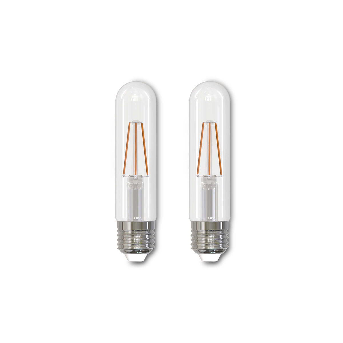 Bulbrite Pack of (2) 5 Watt Dimmable Clear Filament T9 Medium (E26) LED Bulb - 400 Lumens, 2700K, and 80 CRI