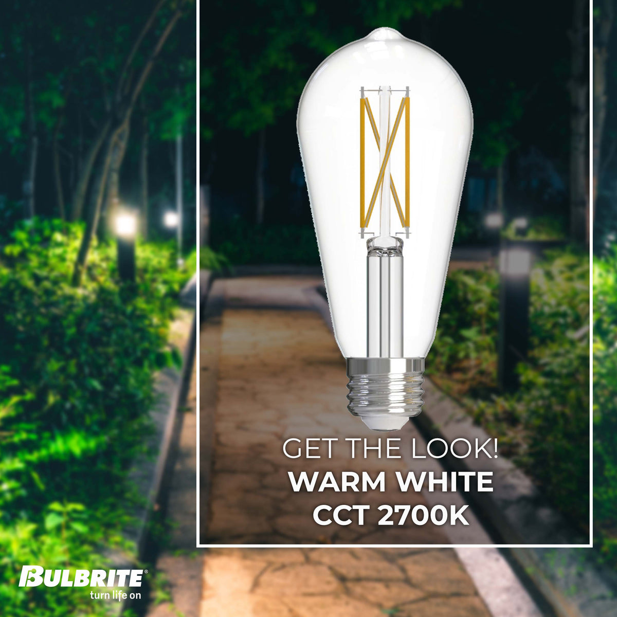Bulbrite LED 7.6W Watt Dimmable ST18 Light Bulb with a Clear Finish and a Medium Screw E26 – 2700K Warm White Light 800 lumens, 10-Pack