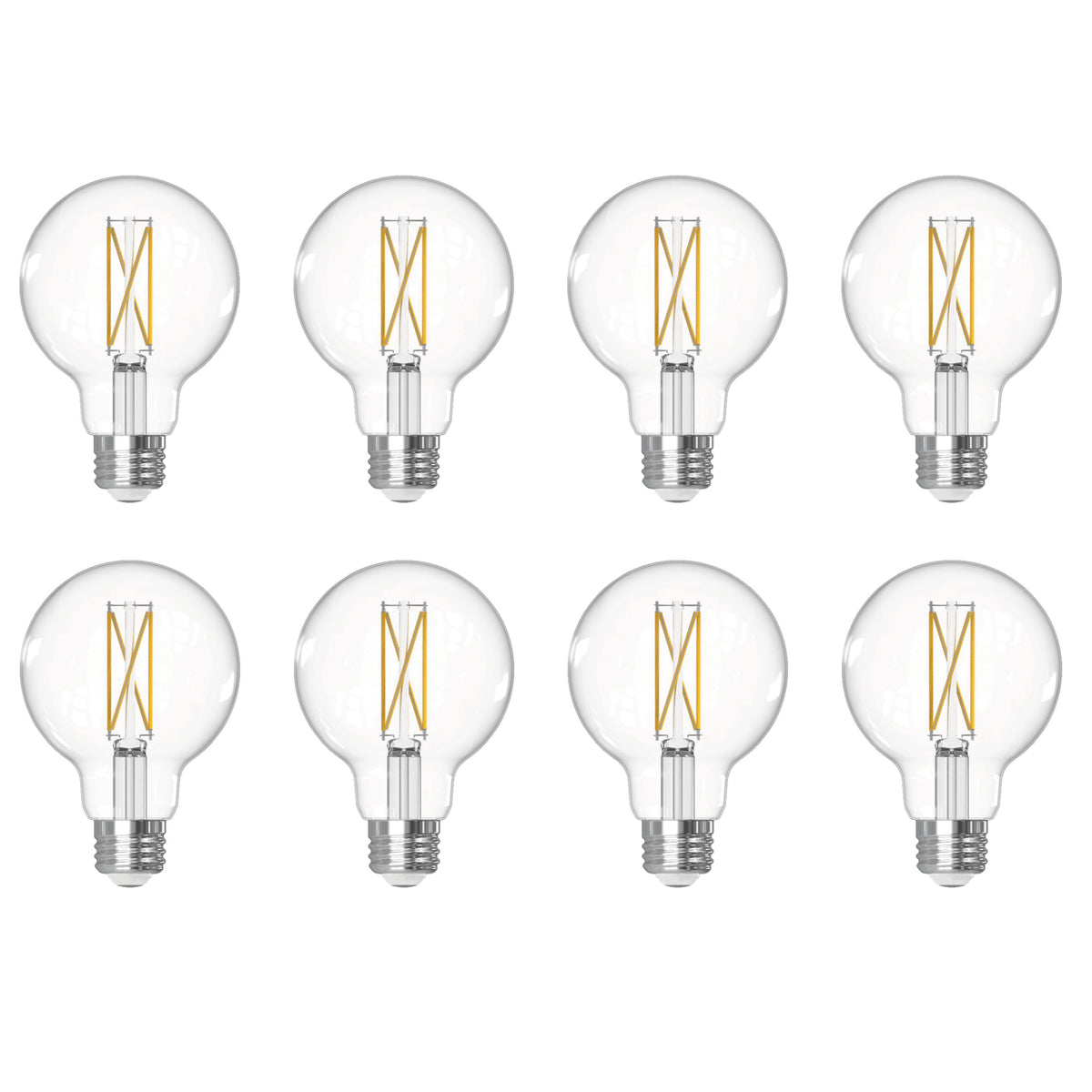 7W LED G25 4000K FILAMENT E26 DIM-8PK
