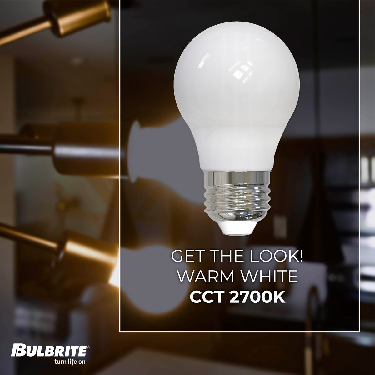 Bulbrite LED Filament 7W Dimmable A15 Light Bulb with Milky Glass Finish and E26 Medium Base – 2700K Warm White Light, 700 Lumens, 4-Pack