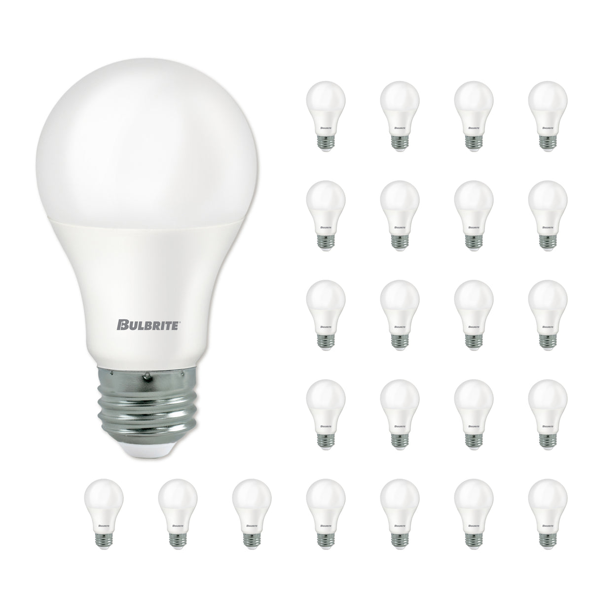 Bulbrite LED Filament Pack of (24) 9 Watt Dimmable A19 Light Bulb with Frost Glass Finish and Medium (E26) Base - 2700K (Warm White Light), 800 Lumens