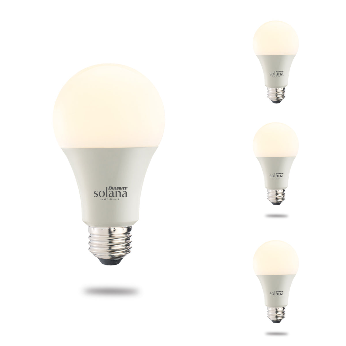 SMART LED WIFI BULB 8W A19 WHITE LIGHT 60W EQUIVALENT 4PK