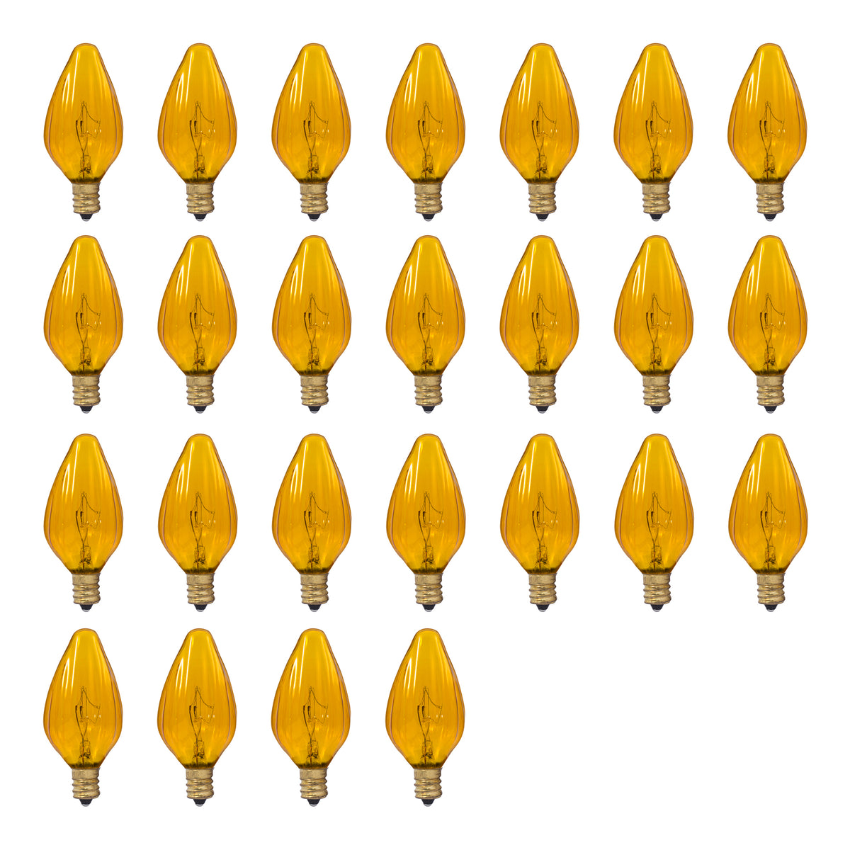 15W F10 FIESTA AMBER E12 130V-25PK