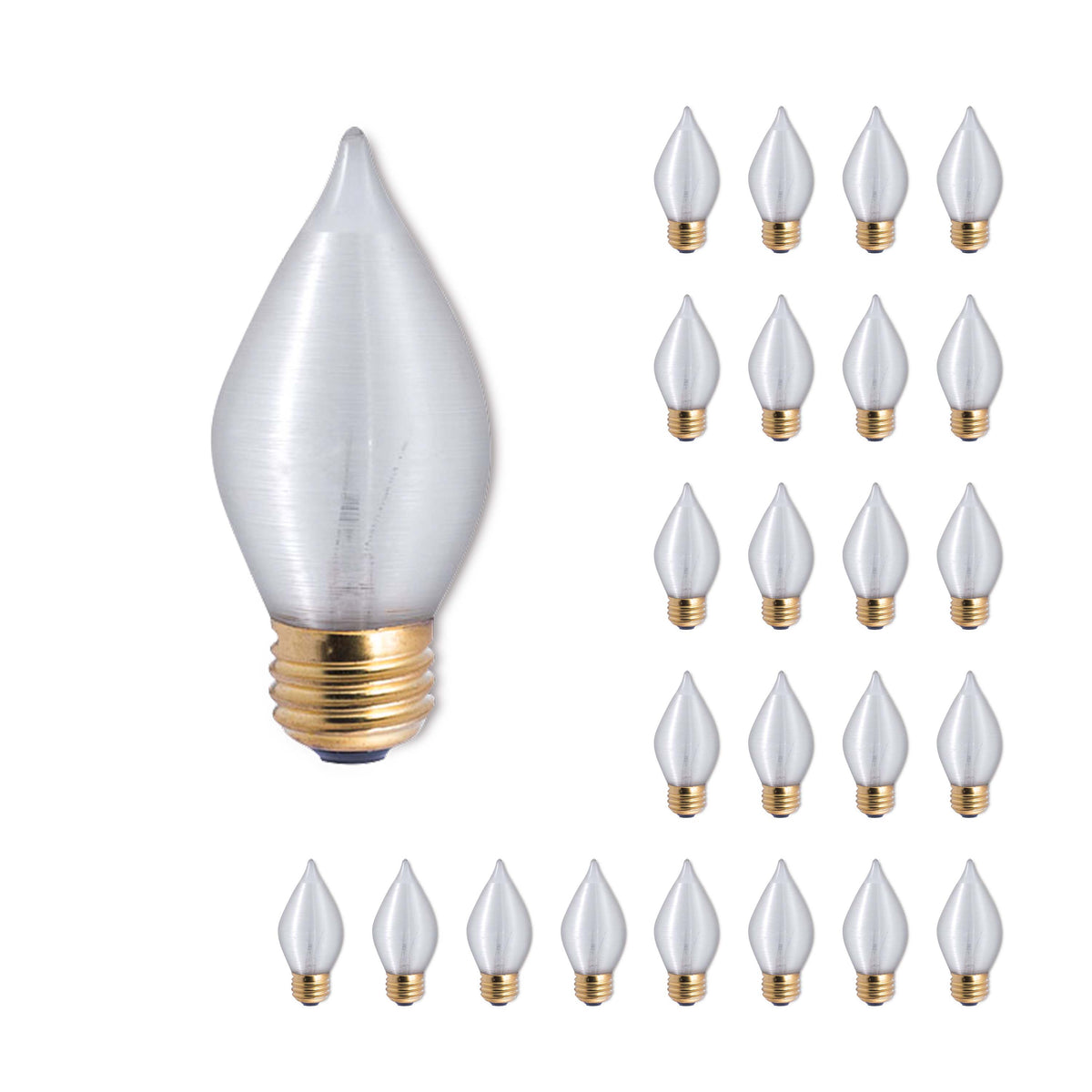 40W C15 SPUNLITE SATIN E26 130V-25PK