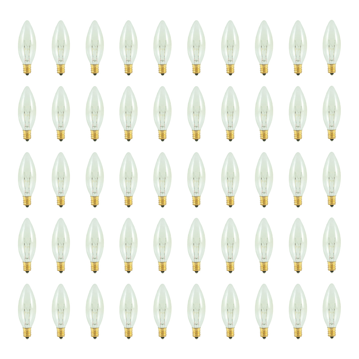 25W B8 TORPEDO CLEAR E12 120V-50PK