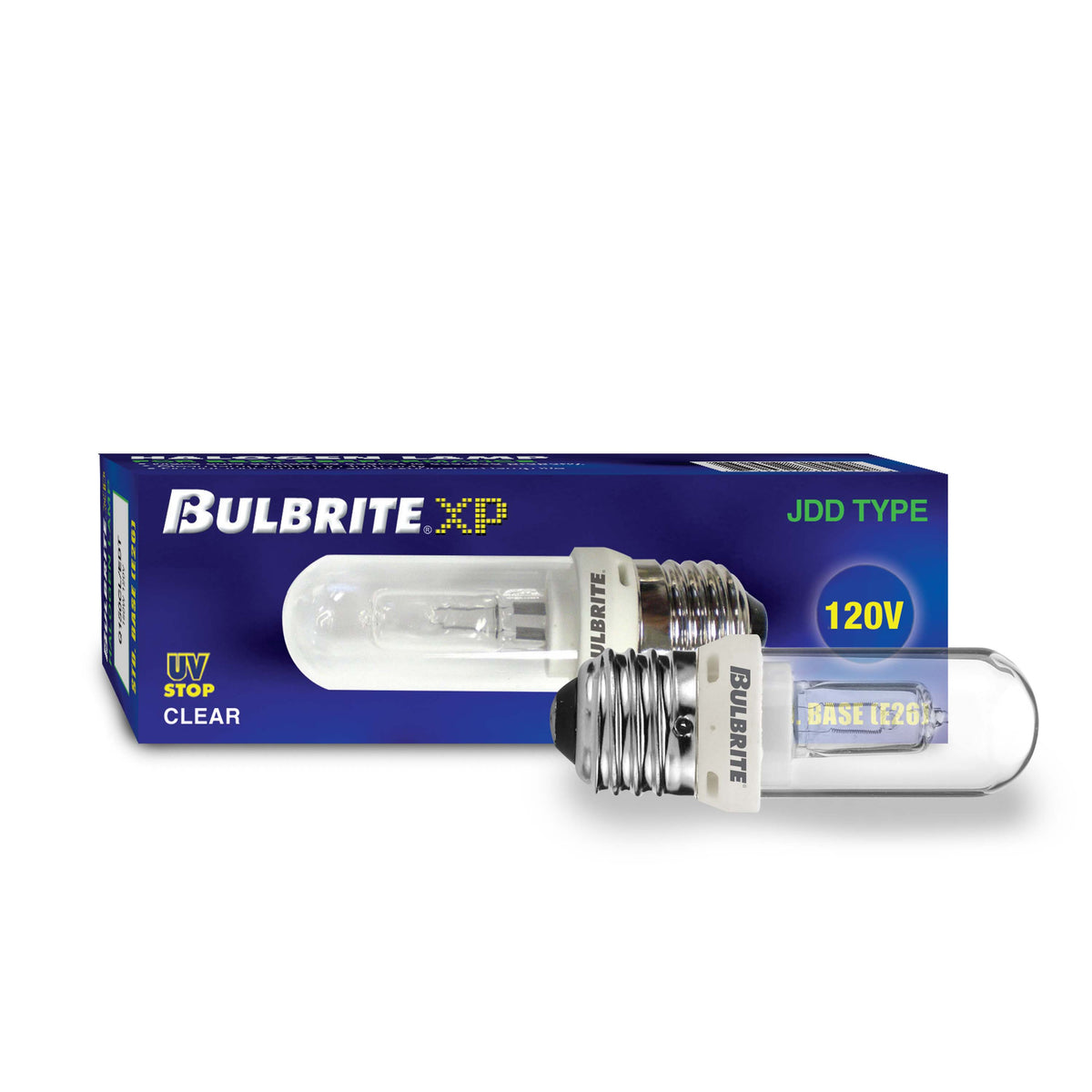 Bulbrite 150W Dimmable Clear T8 E26 Medium BaseHalogen Bulb, 5-Pack