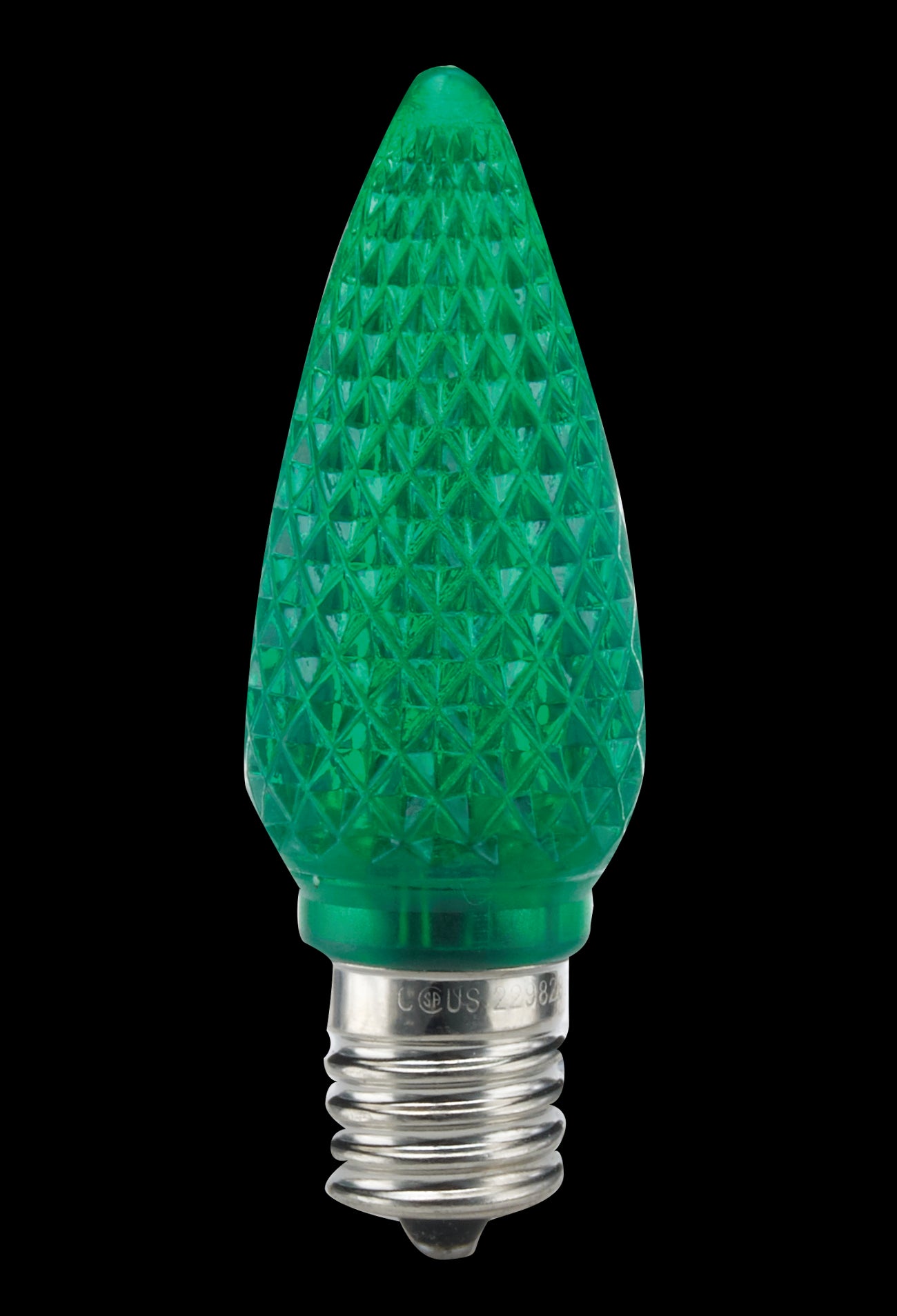 0.6W LED C9 GREEN E17 120V-25PK