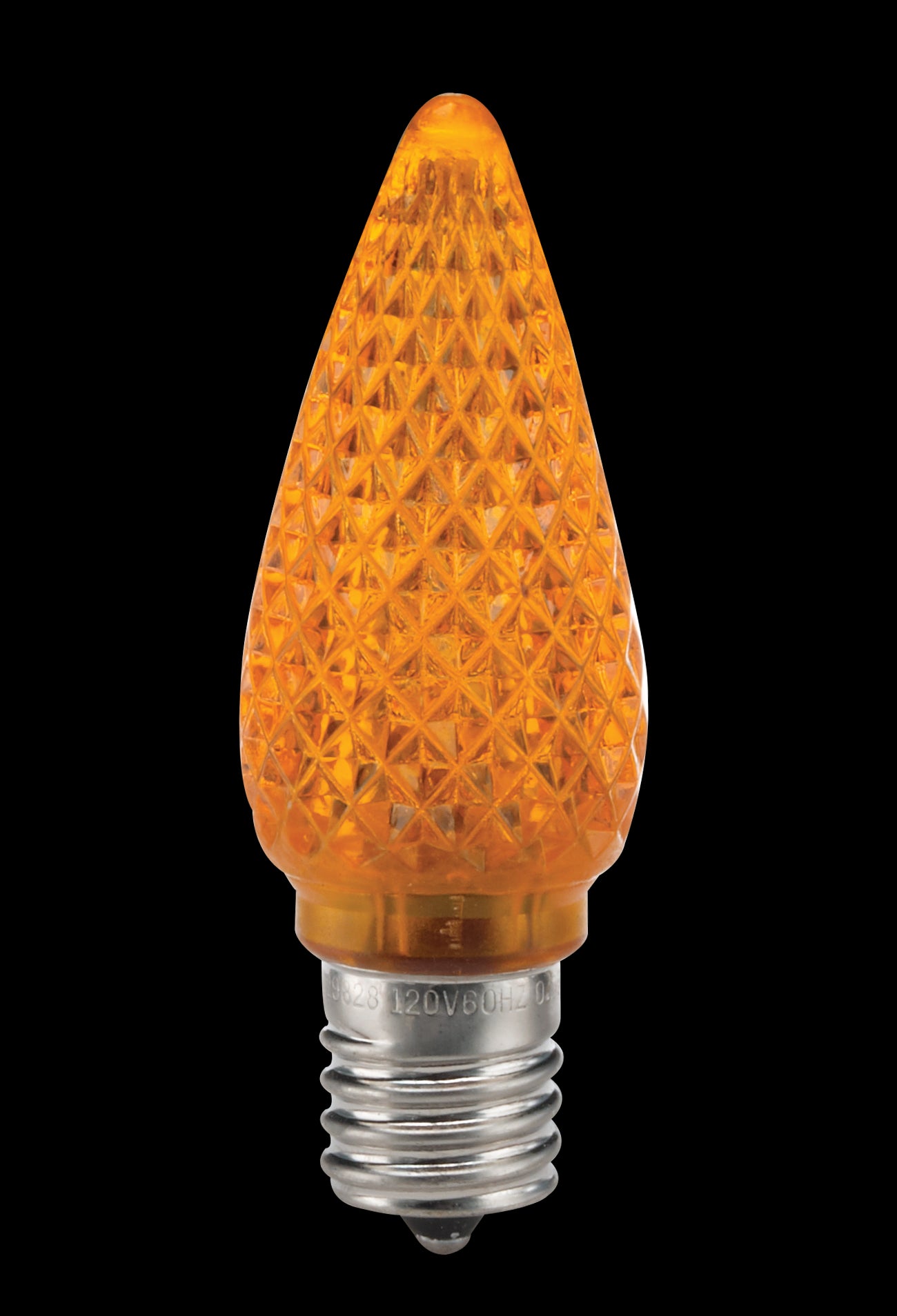 0.6W LED C9 ORANGE E17 120V-25PK