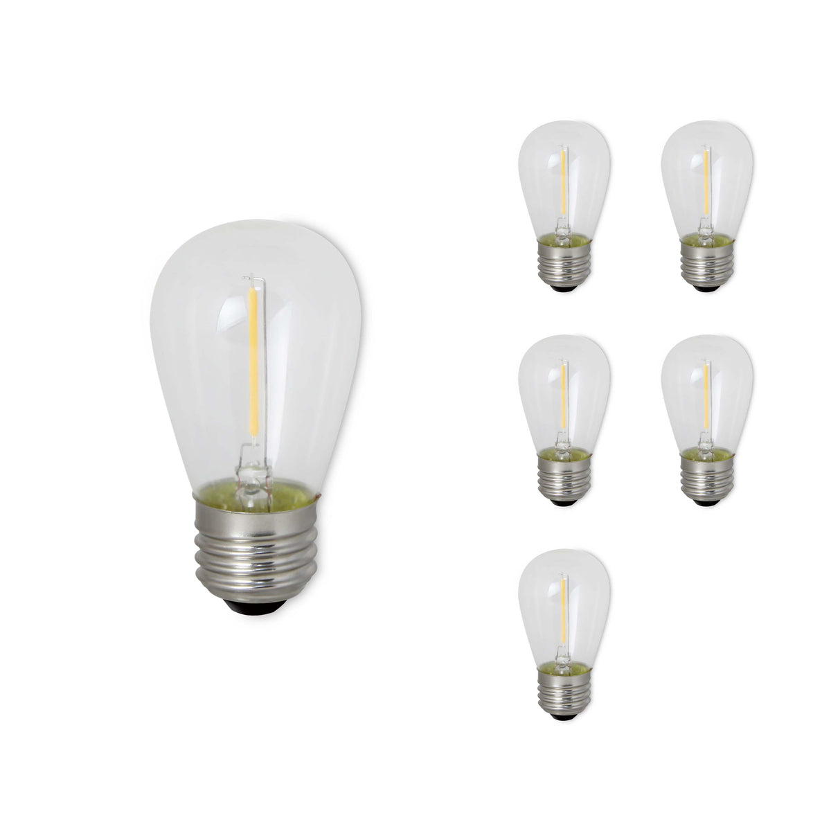 0.7W LED S14 2400K FILAMENT 6PK