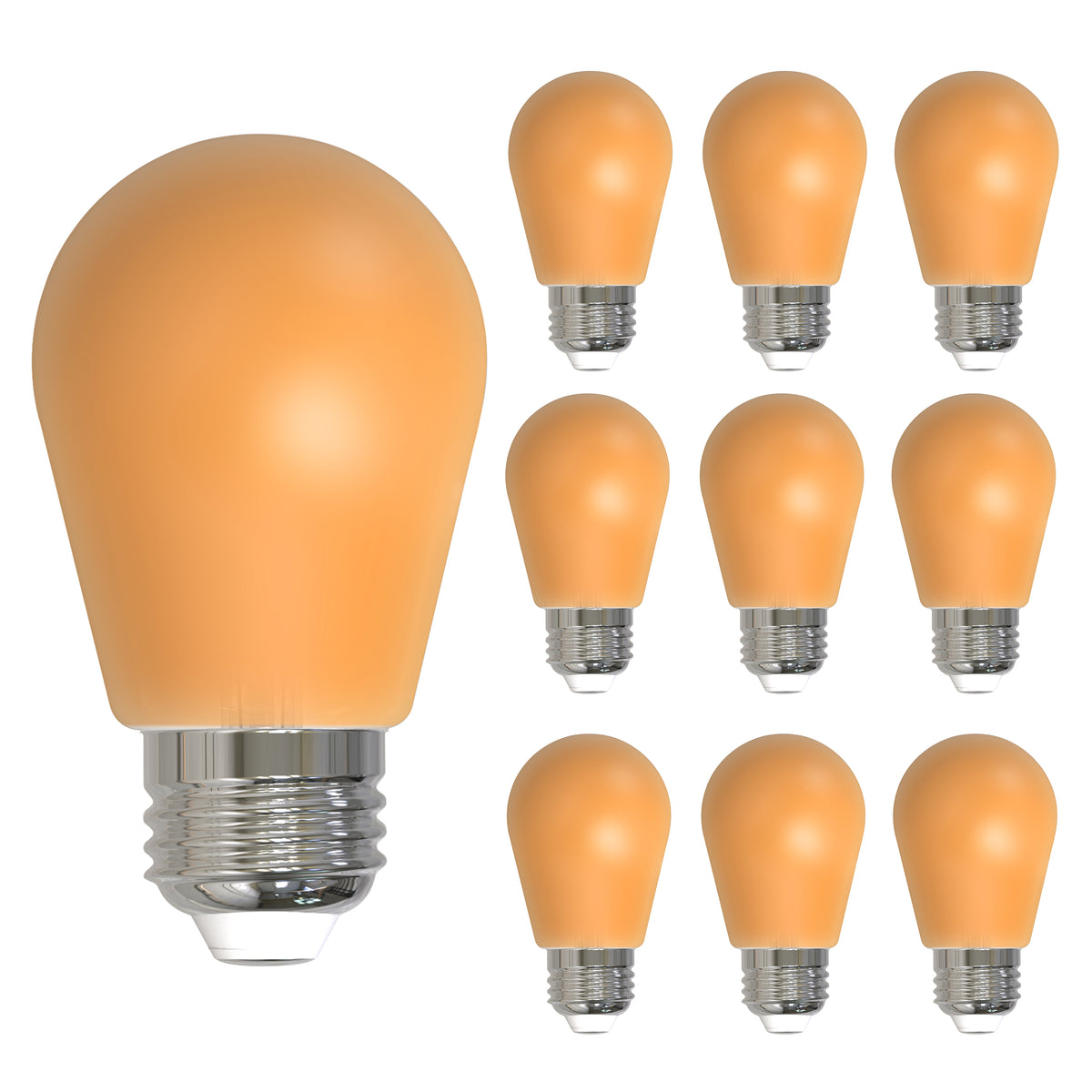 25-Watt Equivalent Ceramic Amber Color S14 Weatherproof Outdoor E26 Medium Base 
LED Light Bulb