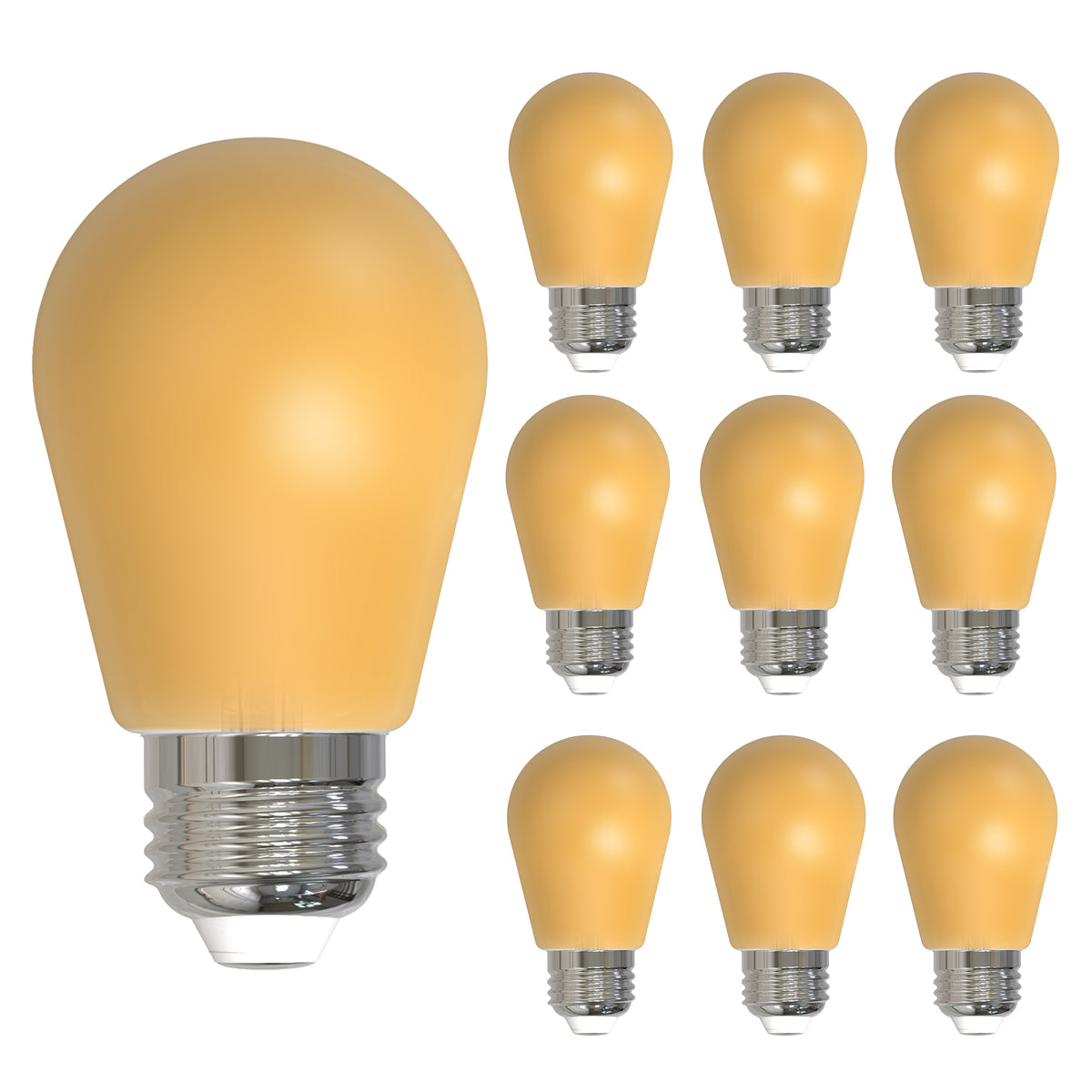 25-Watt Equivalent Ceramic Yellow Color S14 Weatherproof Outdoor E26 Medium Base 
LED Light Bulb