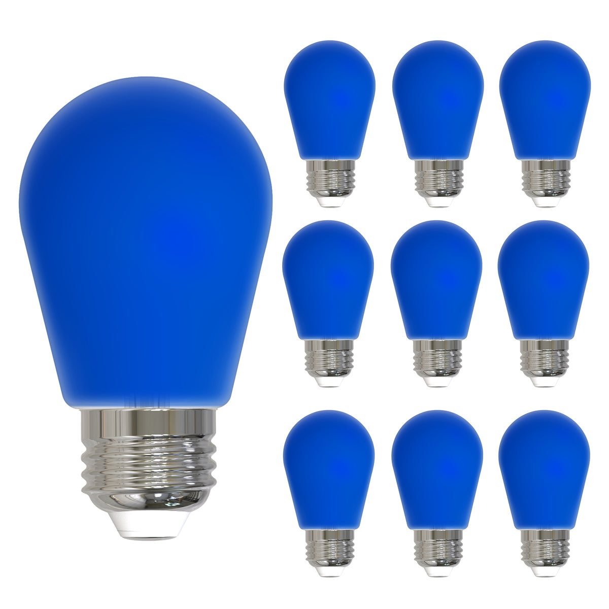 25-Watt Equivalent Ceramic Blue Color S14 Weatherproof Outdoor E26 Medium Base 
LED Light Bulb