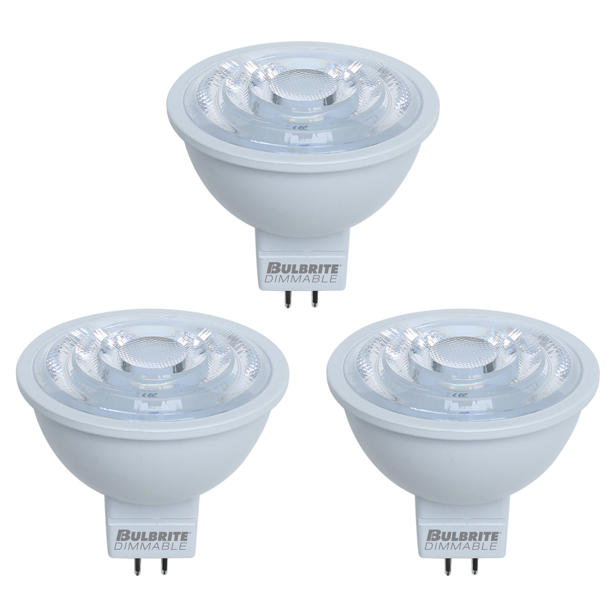 6.5W LED MR16 3000K FLOOD DIMMABLE 80CRI 12V-3PK