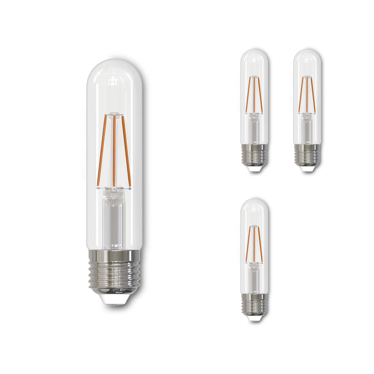 Bulbrite Pack of (8) 5 Watt Dimmable Clear Filament T9 Medium (E26) LED Bulb - 500 Lumens, 2700K, and 80 CRI
