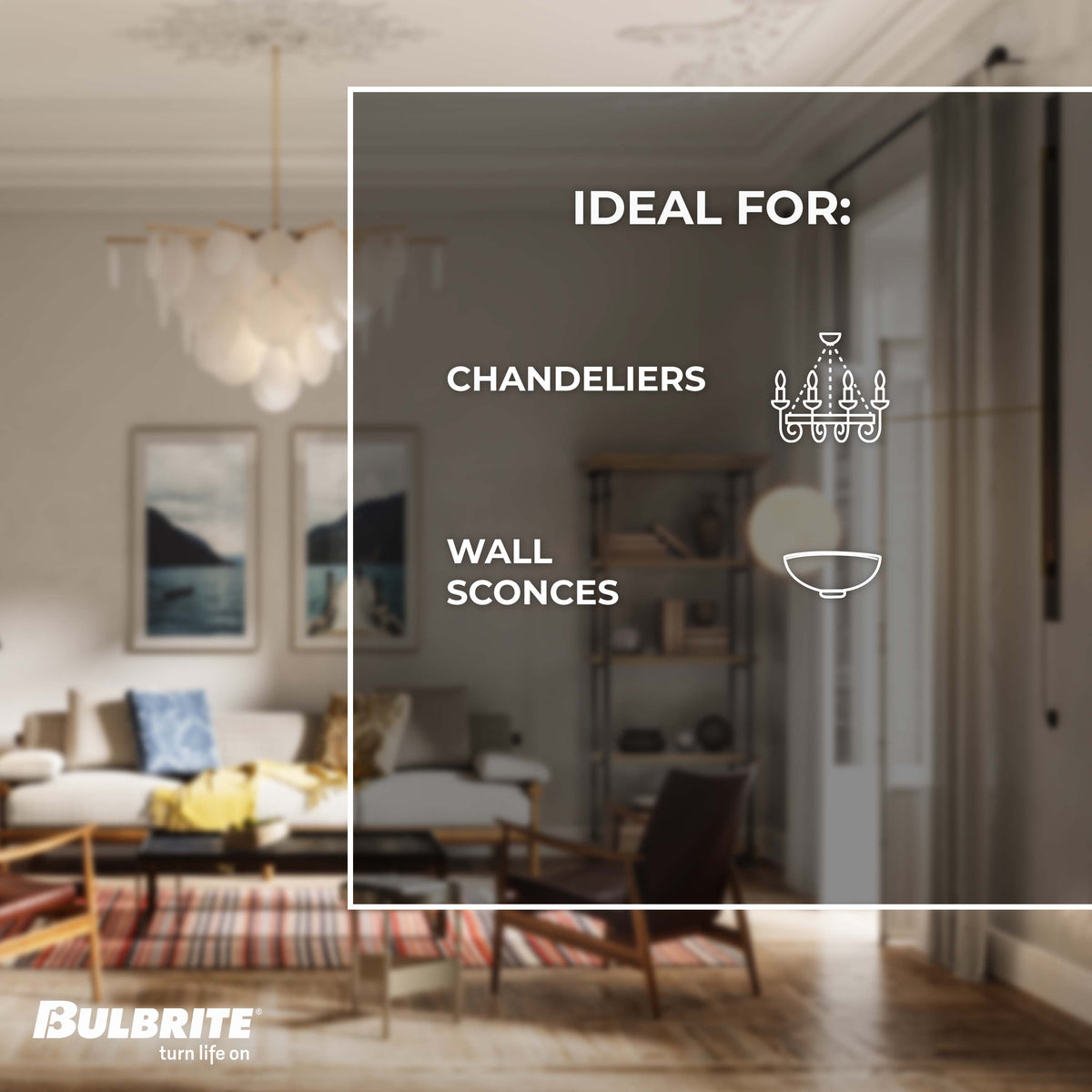 Bulbrite T9 7.5-Inch LED Light Bulb, 3W, 25W Equivalent, 3000K, E26 Medium Base, Clear, Dimmable, 250 Lumens, 3-Pack
