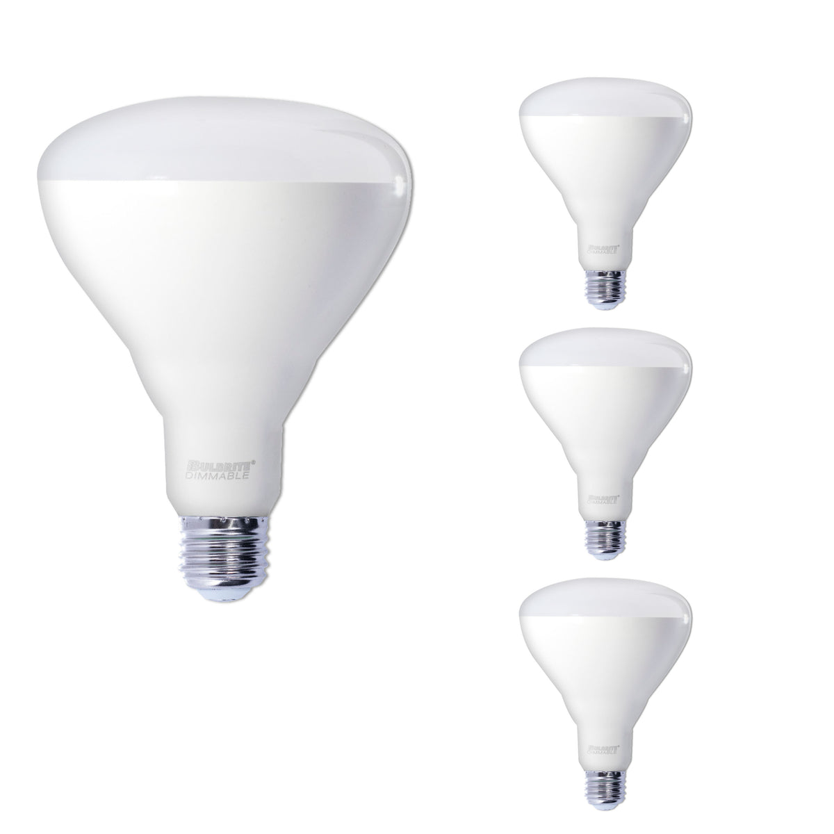 Bulbrite LED Filament Pack of (4) 15 Watt Dimmable BR40 Light Bulbs with Frost Glass Finish and Medium (E26) Base - 3000K (Soft White Light), 1100 Lumens