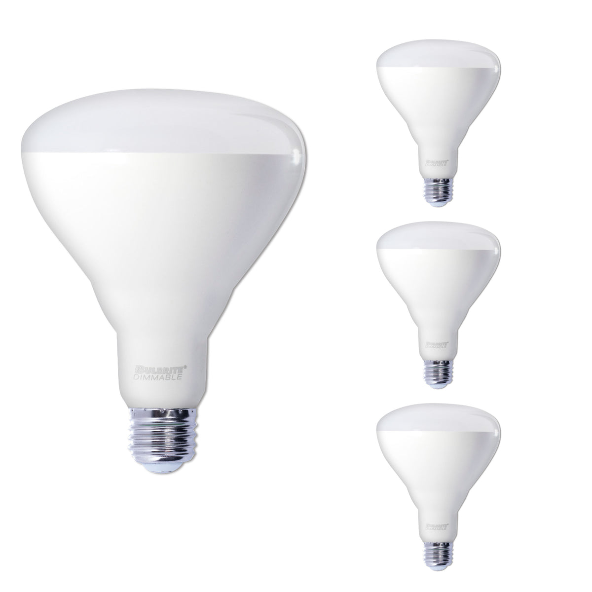 Bulbrite LED Filament 15 Watt Dimmable BR40 Light Bulb with Frost Glass Finish and Medium (E26) Base - 3000K (Soft White Light), 1400 Lumens-4PK