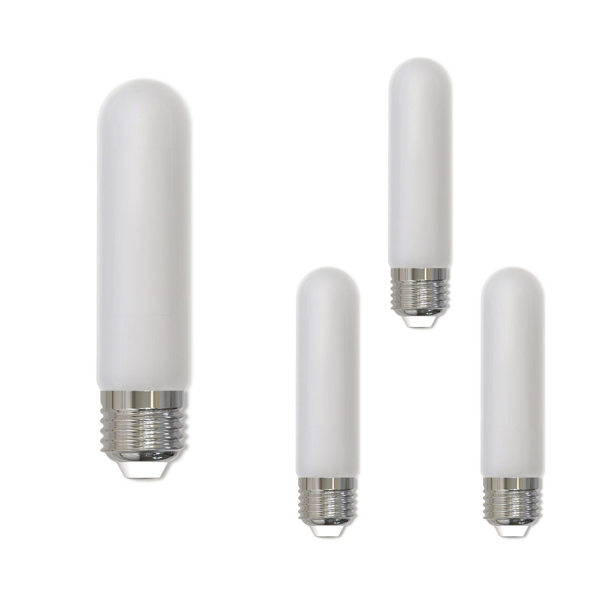 Bulbrite LED Filament Pack of (4) 5 Watt Dimmable 5 Inch T9 Light Bulb with Frost Glass Finish and Medium (E26) Base - 2700K (Warm White Light), 450 Lumens