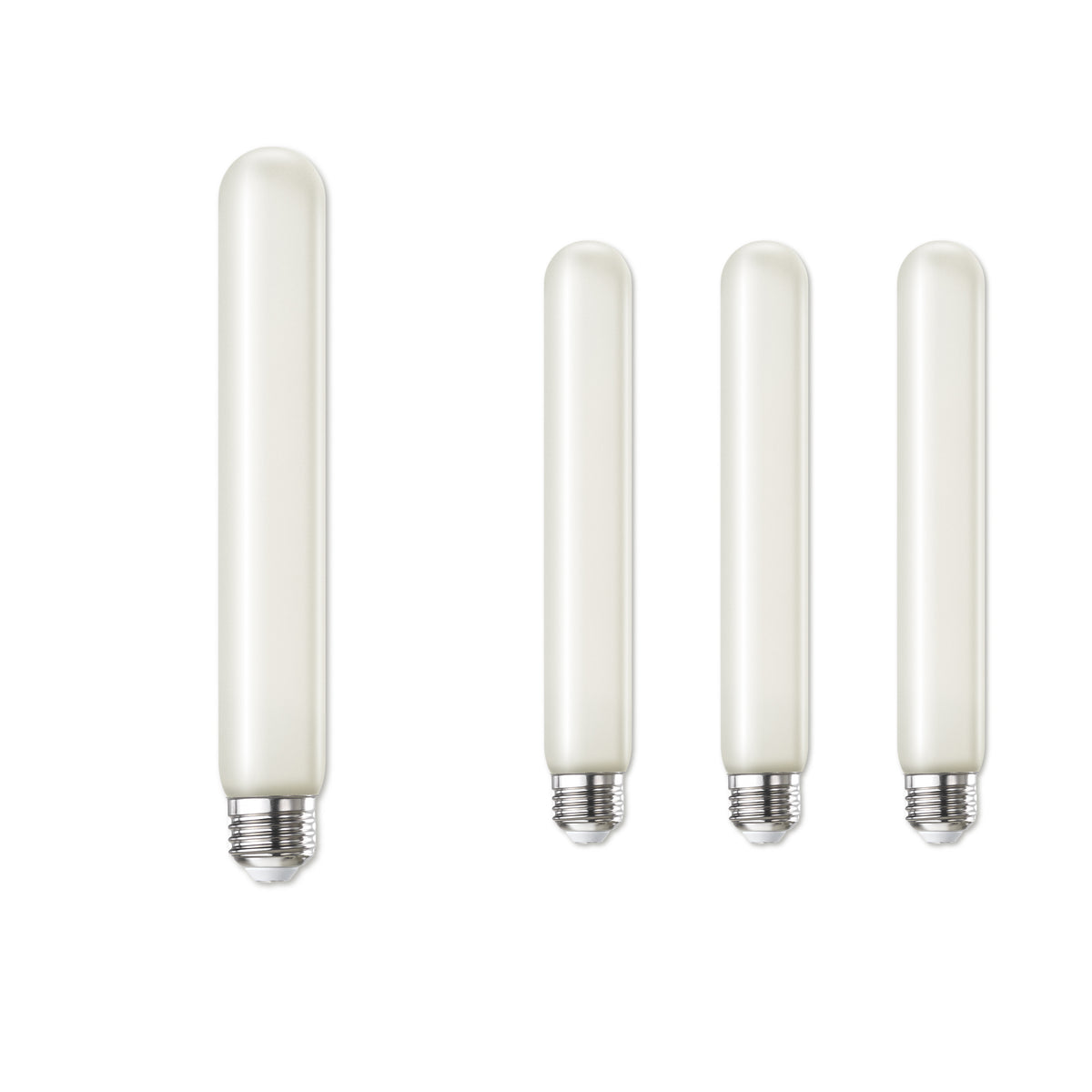Bulbrite LED Filament Pack of (4) 5 Watt Dimmable 7 Inch T9 Light Bulb with Frost Glass Finish and Medium (E26) Base - 2700K (Warm White Light), 350 Lumens