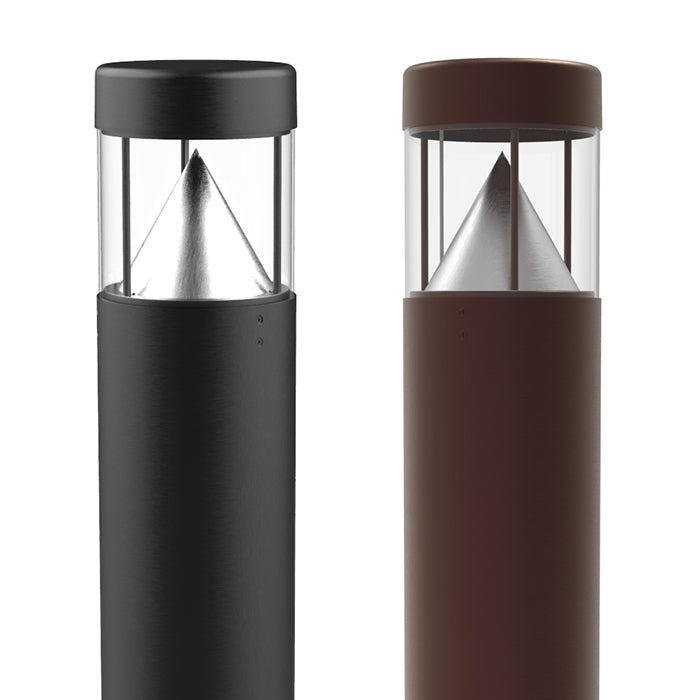 NaturaLED 10W/15W/18W 8" Flat-Top LED Bollard, 8'' / 42'', 3CCT, 1300/1950/2340 lm