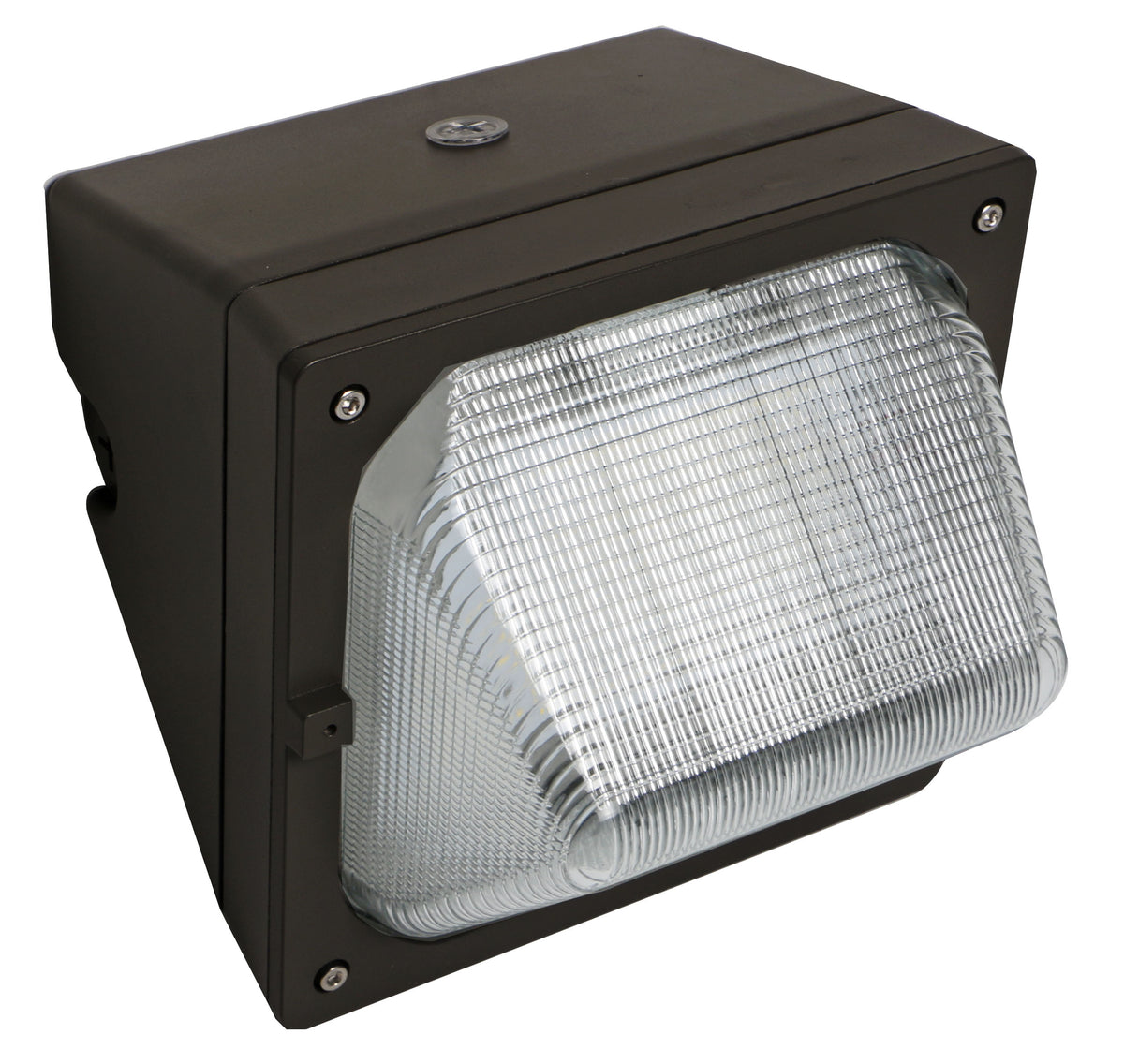 28W LED Traditional Wall Pack, 5000K, Bronze, Photocell Included