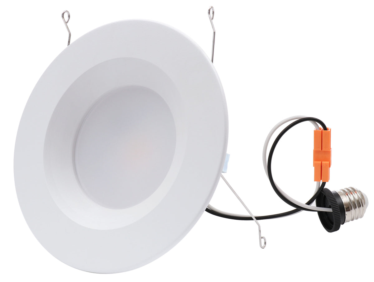 Retrofit Recessed Lights - CRI90 (E26 Base is included) T24 / JA8 in White finish