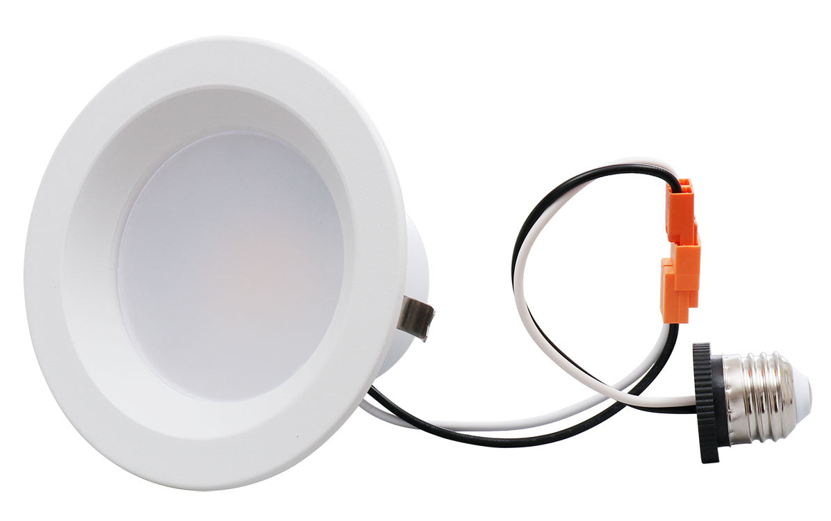 Retrofit Recessed Lights - CRI90 (E26 Base is included) T24 / JA8 - 5CCT (2700K, 3000K, 3500K, 4000K and 5000K) in White
