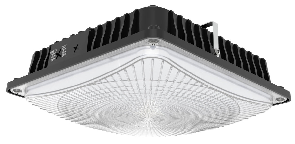 28/45/57W 10"/13" Slim LED Canopy/Parking Garage Light, 3000K/4000K/5000K, Black product image