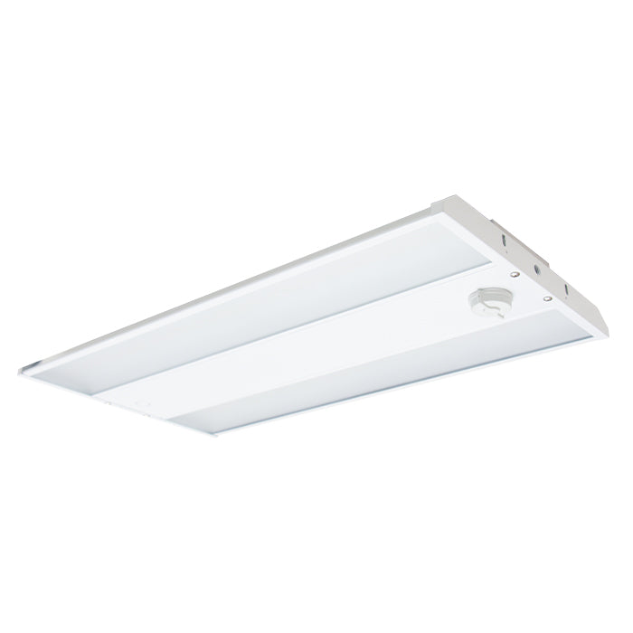 Linear High Bays with "Z10 Receptacle"- "Occupancy/ Motion Sensor Compatible" in White finish