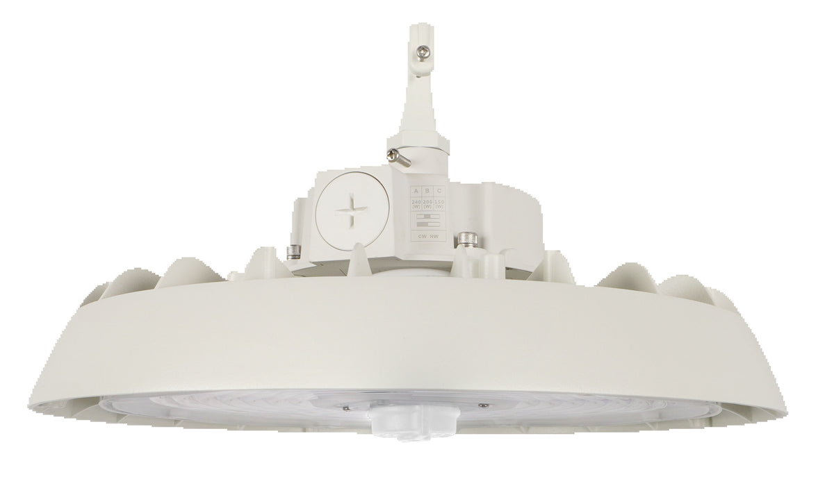 Selectable UFO High Bays - Round High Bays / Low Bays with " Z10 Receptacle" - Selectable Wattage and 2CCT (4000K and 5000K)