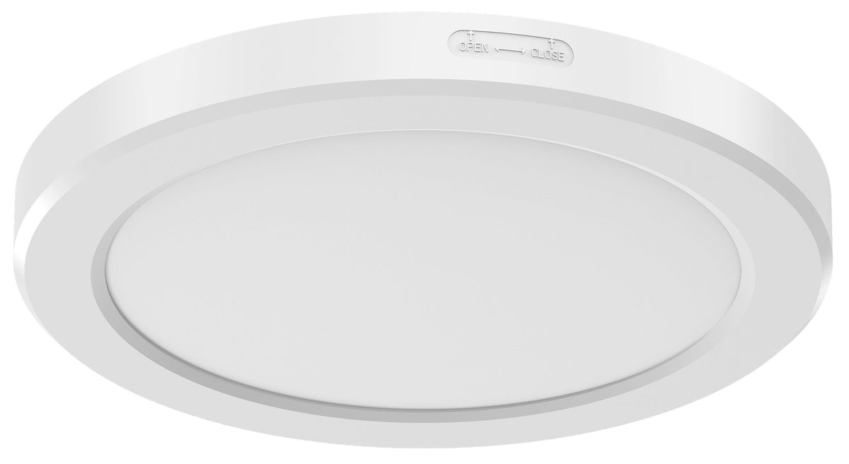 12W FMD Disk LED Flush Mount, 7", 2700K/3000K/3500K/4000K/5000K, White