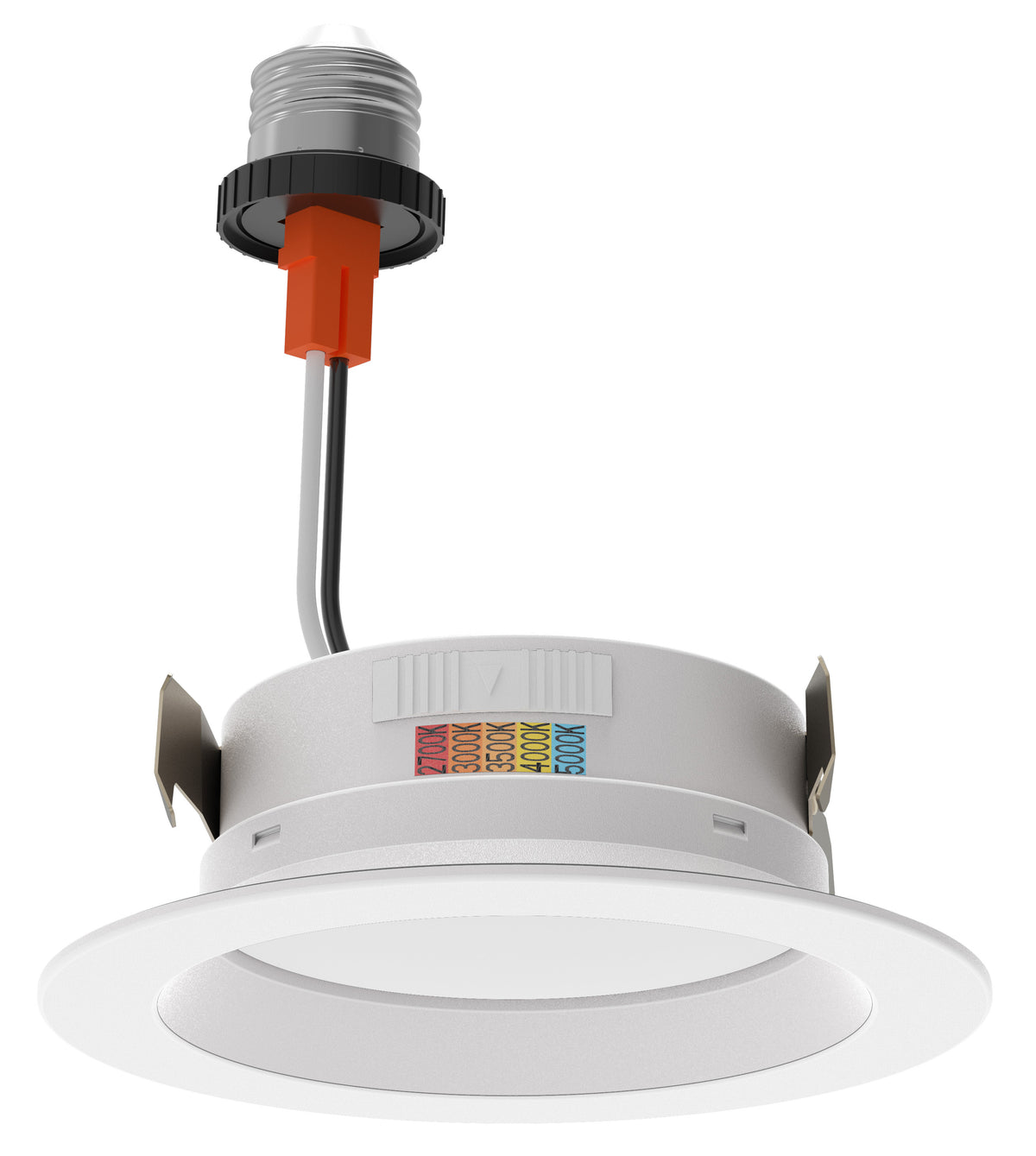 Round Retrofit Downlight - Baffle Trim - Retrofit Recessed Lights - CRI90 - 5CCT (2700K, 3000K, 3500K, 4000K and 5000K)